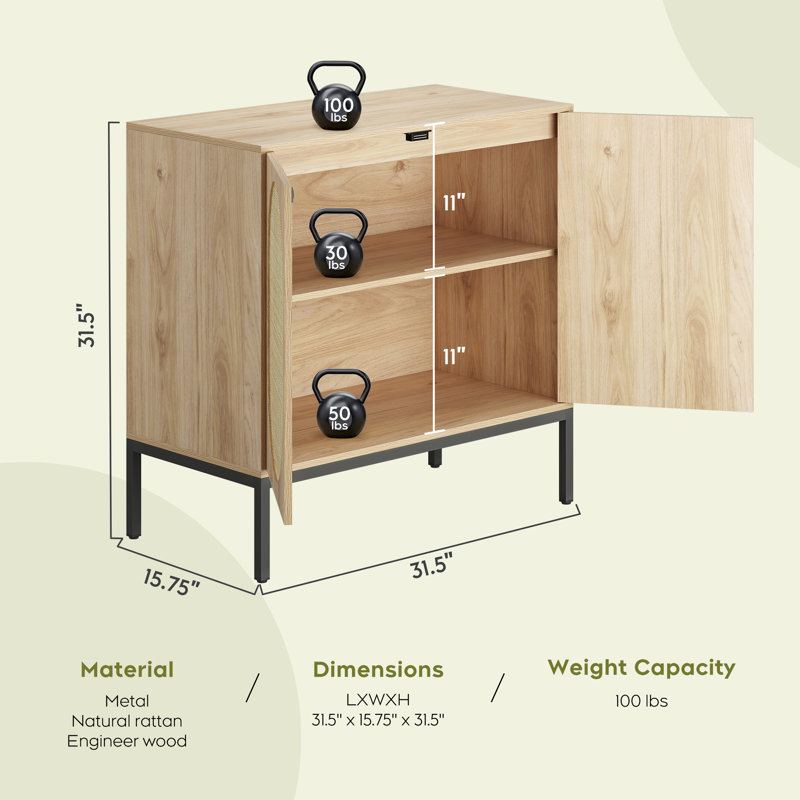 Cheyne 31.5'' Sideboard, Nature