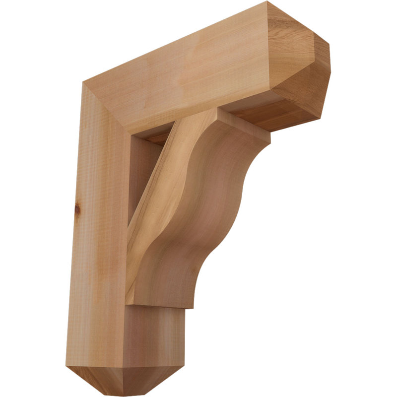 Support pour artisan Funston, H 24 po x l 5,5 po x P 20 po, Lisse, Cèdre rouge