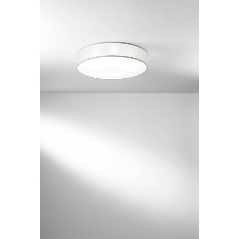 Lavesha Glass Flush Mount, White