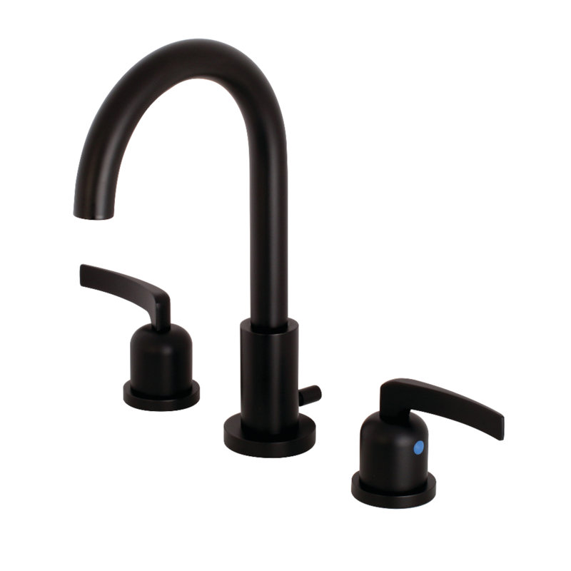 Widespread Bathroom Faucet, Matte Black