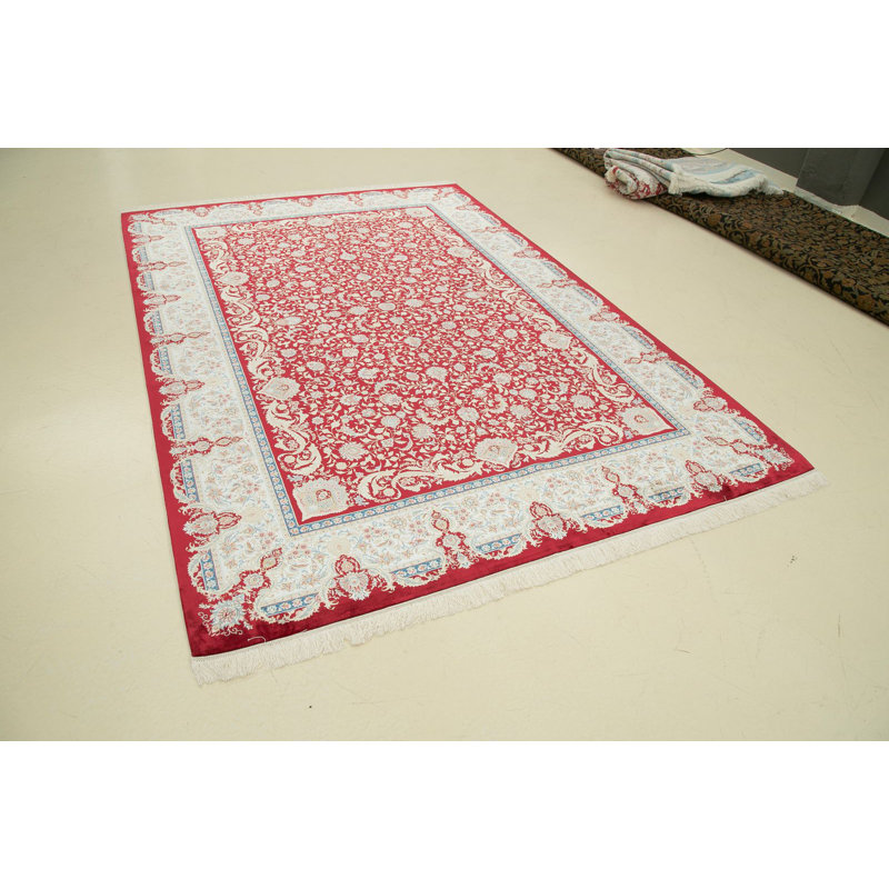 Tapis traditionnel touffeté à la main 6 pi 6 po x 9 pi 6 po Antep