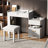 3-In-1 Makeup Vanity Desk With Flip-Top Mirror, Led Lighting, Adjustable Length Ample Drawers - Stylish Multi-Functional Dressing Table For Home, White-1207337674