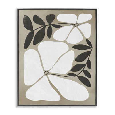 Giclée encadrée de fleurs boho oblongues, design par Victoria Barnes