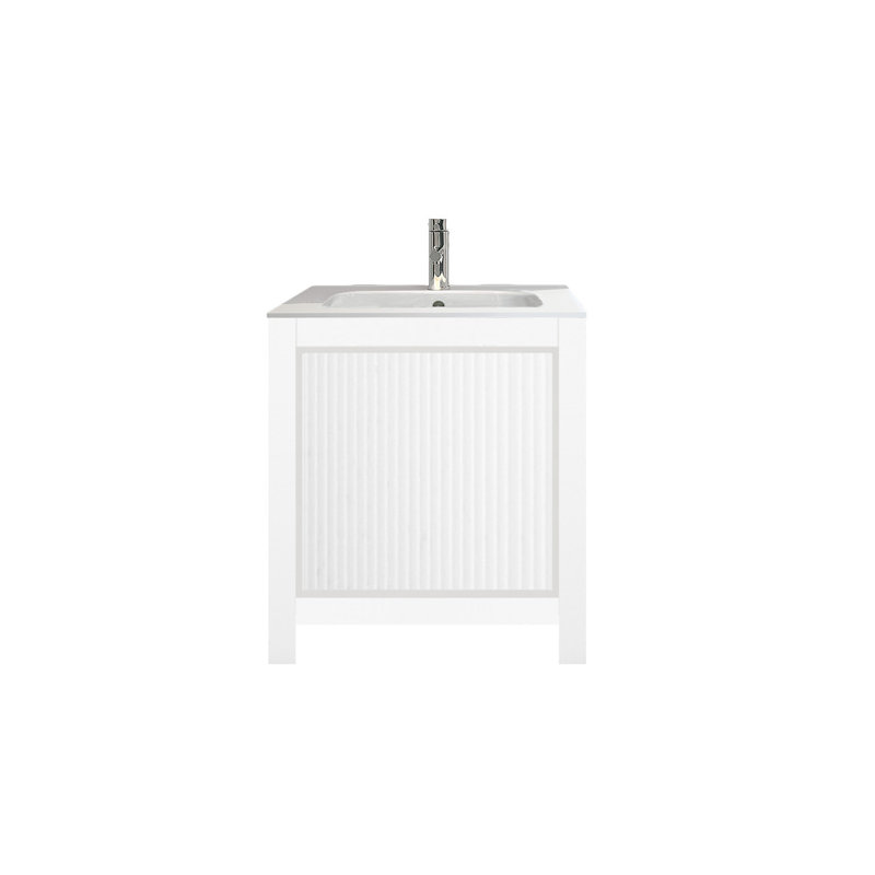 Ensemble de meuble-lavabo simple 31 po Jocelynmarie, Neige