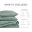 Ensemble d'édredon douillet texturé Mina Waffle Weave-453231497-453231504