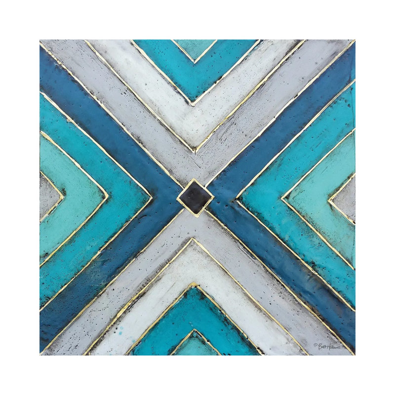 Geometric Common Ground by Britt Hallowell - Print on Canvas, Wrapped Canvas, 66.04 cm H x 66.04 cm W x 1.91 cm D