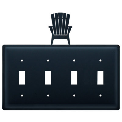 Adirondack 4-Gang Toggle Light Switch Wall Plate