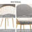 Modern Mid Century Dining Chair, Upholstered Velvet Dining Room Chairs with Metal Legs for Makeup/Living Room-84334096
