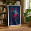 Neon Doberman Modern - Wrapped Canvas-937949115-937949105