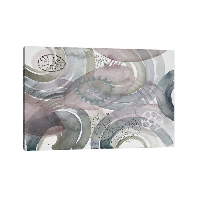 Joyful Spheres I 1 Piece Painting on Canvas, 20.32 cm H x 30.48 cm W, Wrapped Canvas
