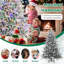 Sapin de Noël givré pré-éclairé-701535907