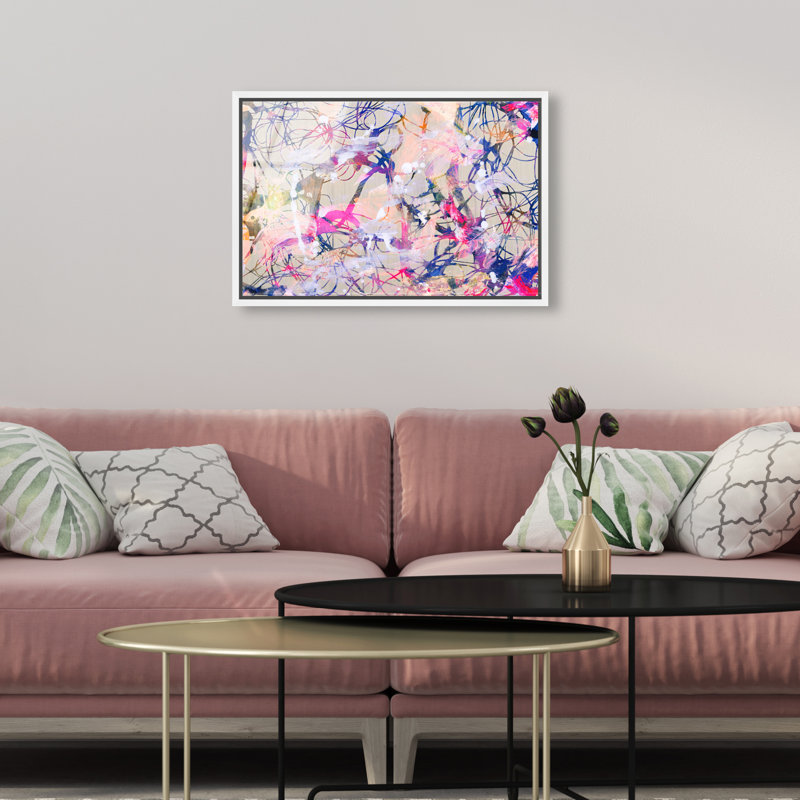 Jungle Walk Canvas Abstract Print by Oliver Gal, Black Frame, 15 x 10, 11"H x 16"W, Acrylic Glass