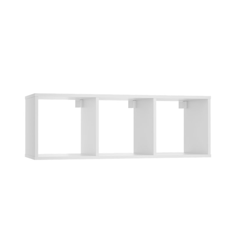 38cm H Cube Bookcase, (3 Shelves) 38cm H x 110cm W x 39cm D