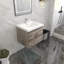 Ensemble de meuble-lavabo mural simple l 24 po Texola-88823374
