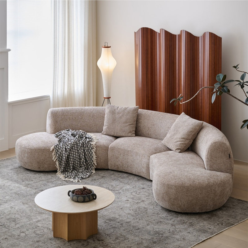 Canapé Creative Minimalist, H 28,74 po x l 133,86 po x P 68,9 po, 5