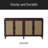 70" Rattan Buffet Cabinet With Storage, 4-Door Sideboard Buffet Cabinet With Adjustable Shelves For Kitchen, Living Room And Dining Room, Easy Assembly-487906315