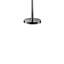 Lampe de table argentée 35 "avec prise Metzger