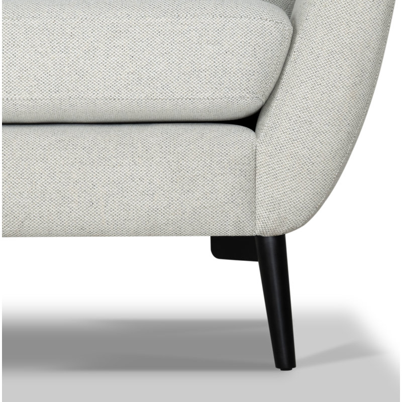 Canapé rembourré Tyndall, Tissage de performance beige