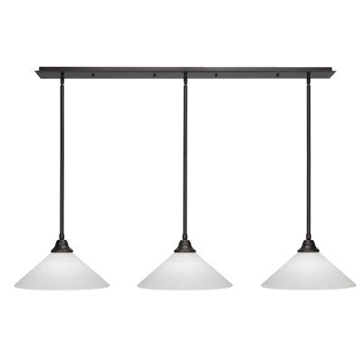 Luminaire suspendu linéaire 3 lumières