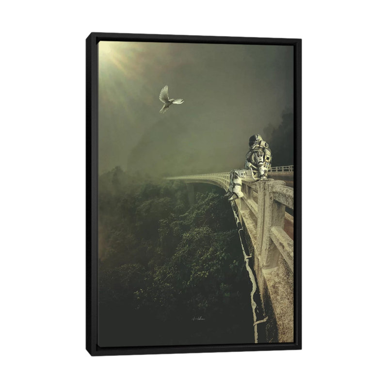 Weight On Your Shoulders by Rob Hakemo - Print on Canvas, Black Framed, 66.04 cm H x 45.72 cm W