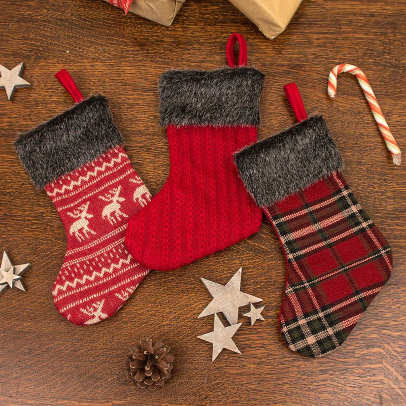 3 Piece Christmas Stocking Set