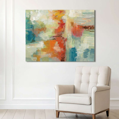 Abstract Coral Reef by Silvia Vassileva - Wrapped Canvas Print
