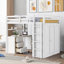 Lit mezzanine simple avec tiroirs, bureau et garde-robe-118007818-118007819