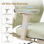 Chaise de bureau pliable, chaise de travail ergonomique en filet avec fonction d'inclinaison, chaise de bureau à domicile avec appui-tête en 2 dimensions, accoudoir 4D et repose-pieds, hauteur réglable et soutien lombaire et coussin de siège en forme de W-1855055973