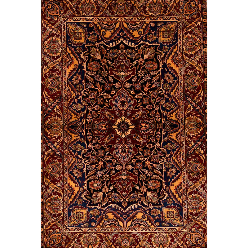 Hand-Knotted High-Quality Red Area Rug