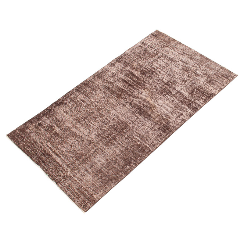 Tapis brun foncé à transition de couleur 3 pi 8 po x 6 pi 9 po