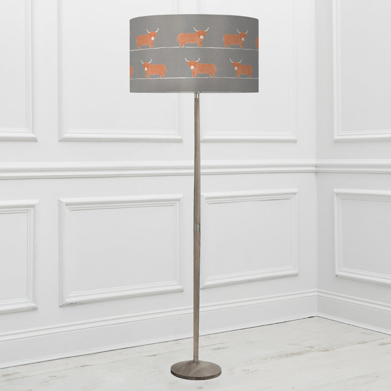 Dougal 164cm Brown Traditional Floor Lamp