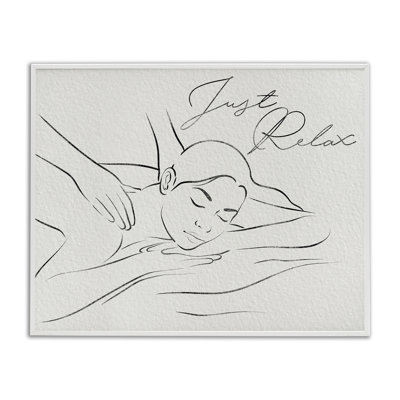 Just Relax Massage Contour Framed Giclee, design by Marcus Prime