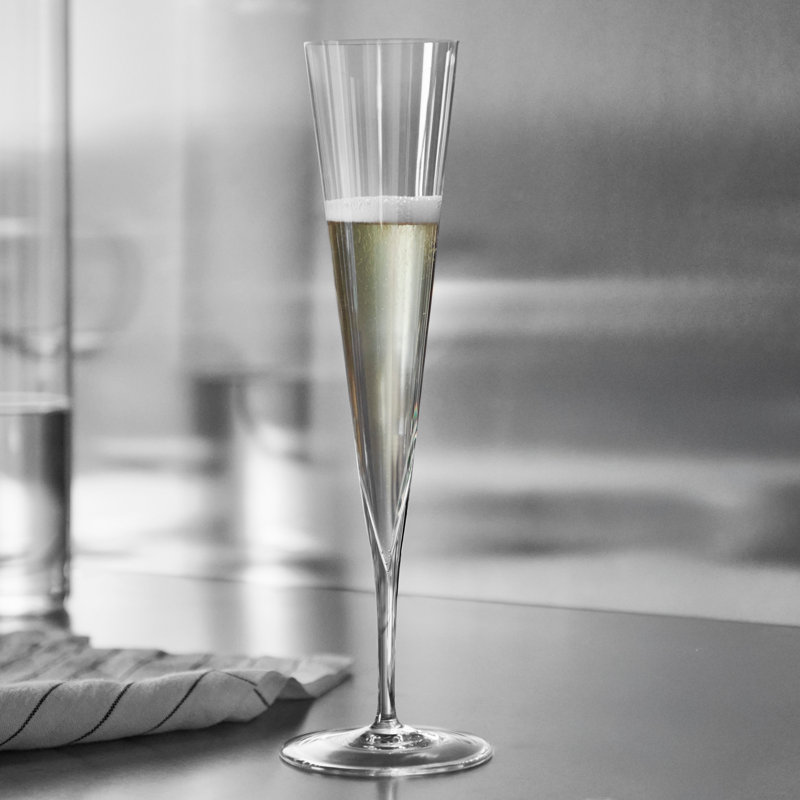 Géométrie 8,5 oz Ensemble de flûtes en cristal fait à la main