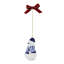 Blue Italian Snowman Ornament