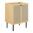 Modway Chaucer 24.5'' Single Bathroom Vanity with Wood Top-93811907-93811908