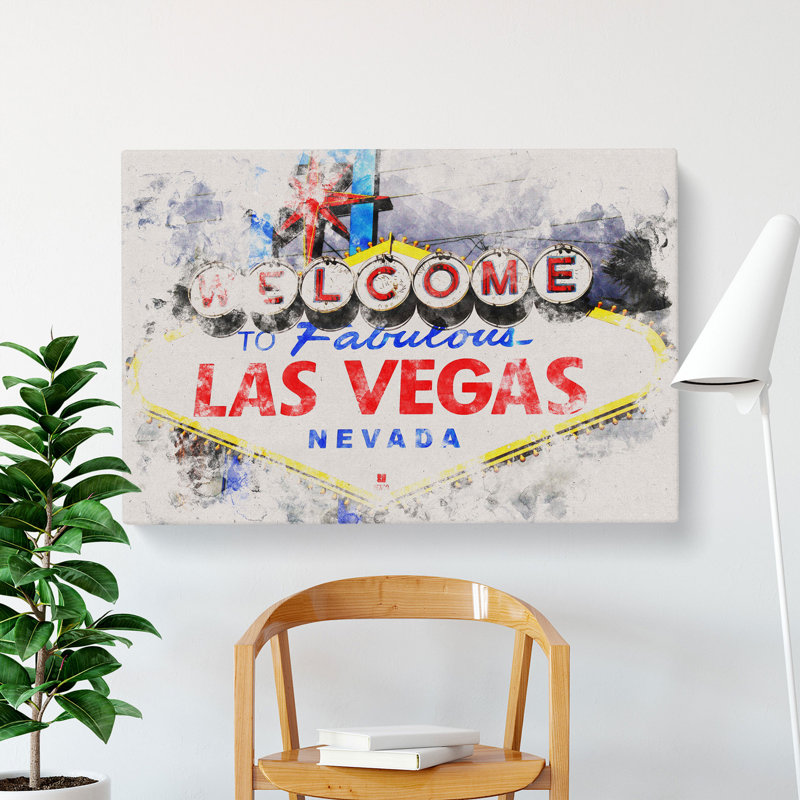 Las Vegas Sign Vol.2 - Wrapped Canvas, 60cm H x 91cm W x 3cm D