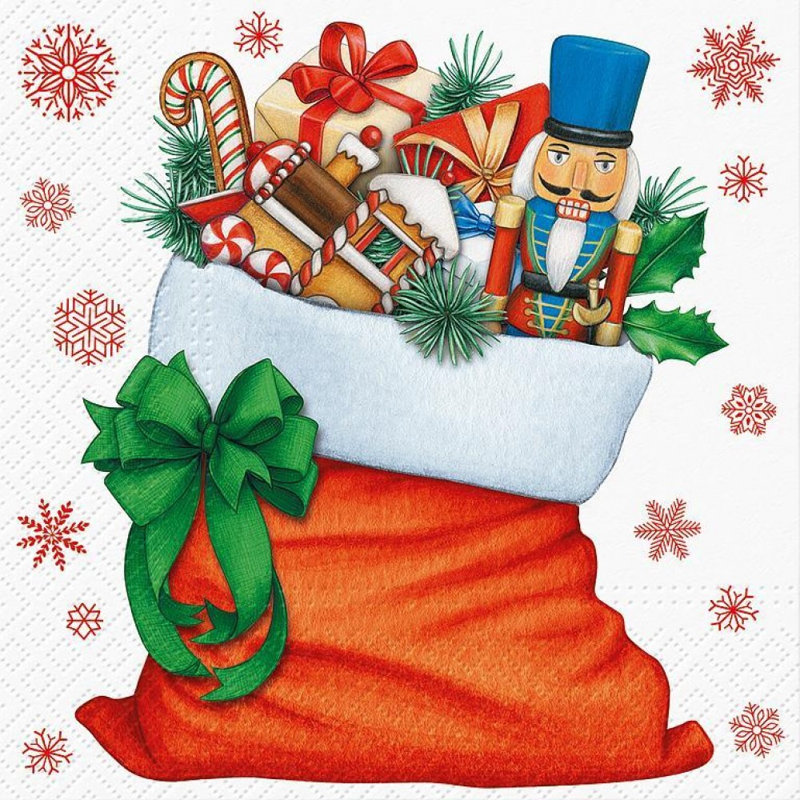 Ensemble de 20 serviettes de table remplies de cadeaux