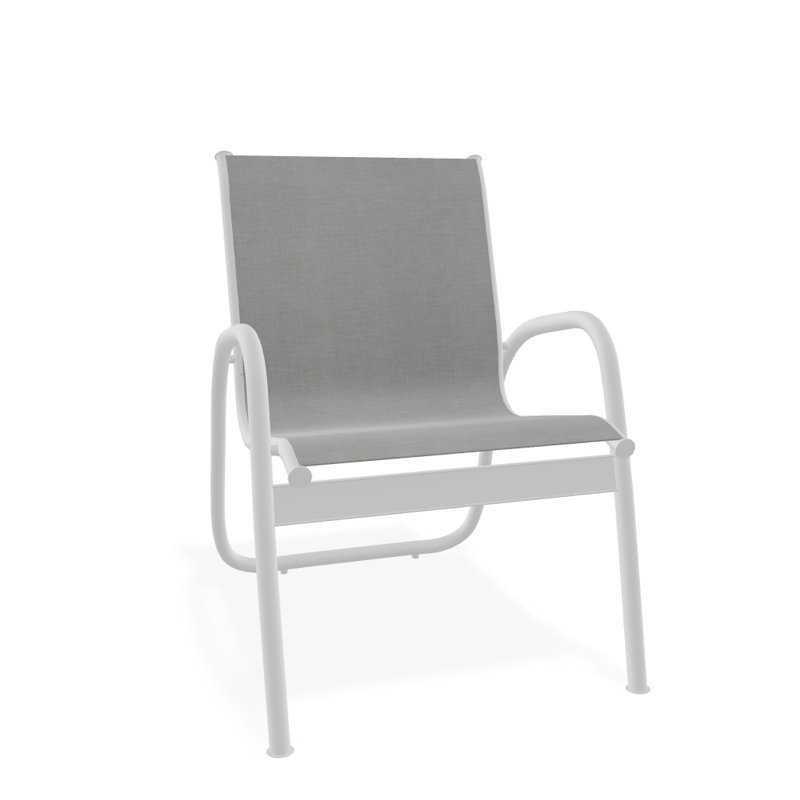 Fauteuil de patio Gardenella, Alliage Sunbrella®, Blanc texturé