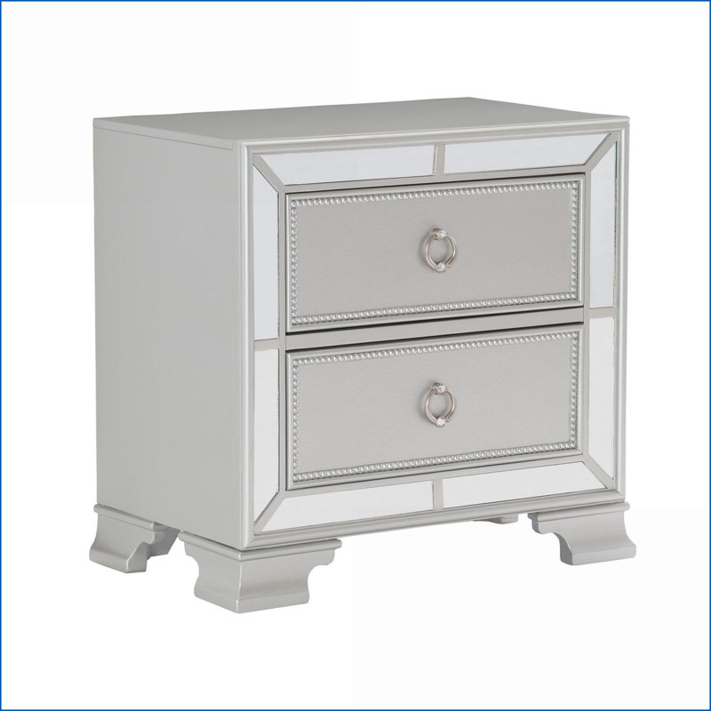 Table de chevet 2 tiroirs Modern Modern