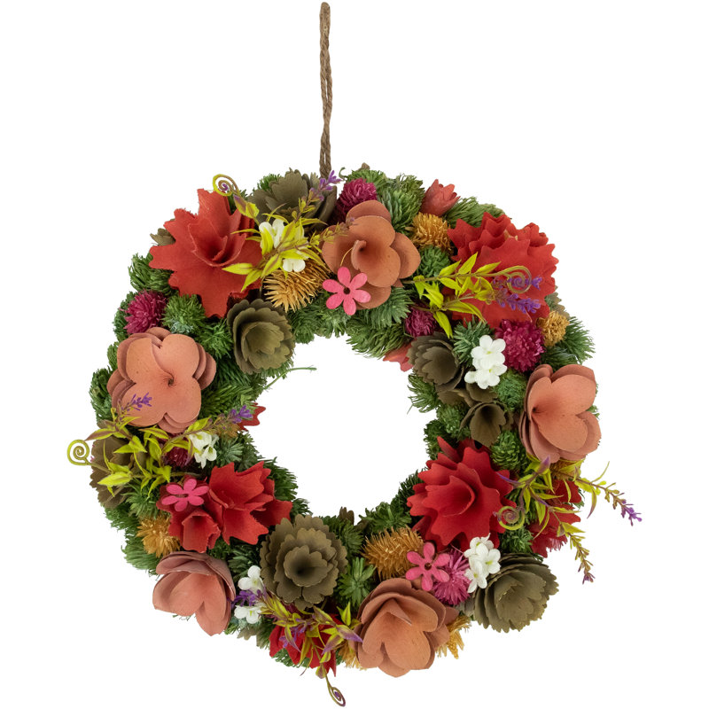 Couronne en faux bois assorti 12,5 po