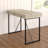 Blonde Metal Base Writing Desk