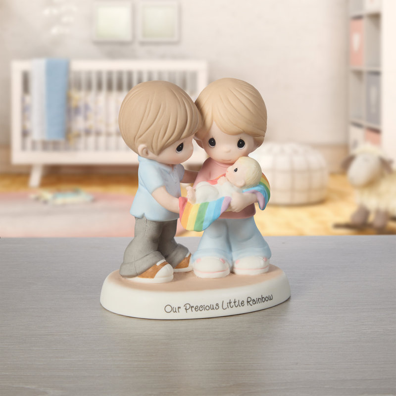 Figurine Precious Moments Our Precious Rainbow Baby Couple 5,4 pouces