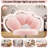 Armless Desk Chair Teddy Fabric Vanity Chair With Wheel-1722360090