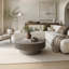 Table basse ronde avec rangement Table d'appoint moderne en placage de bois massif-130153890-130153893