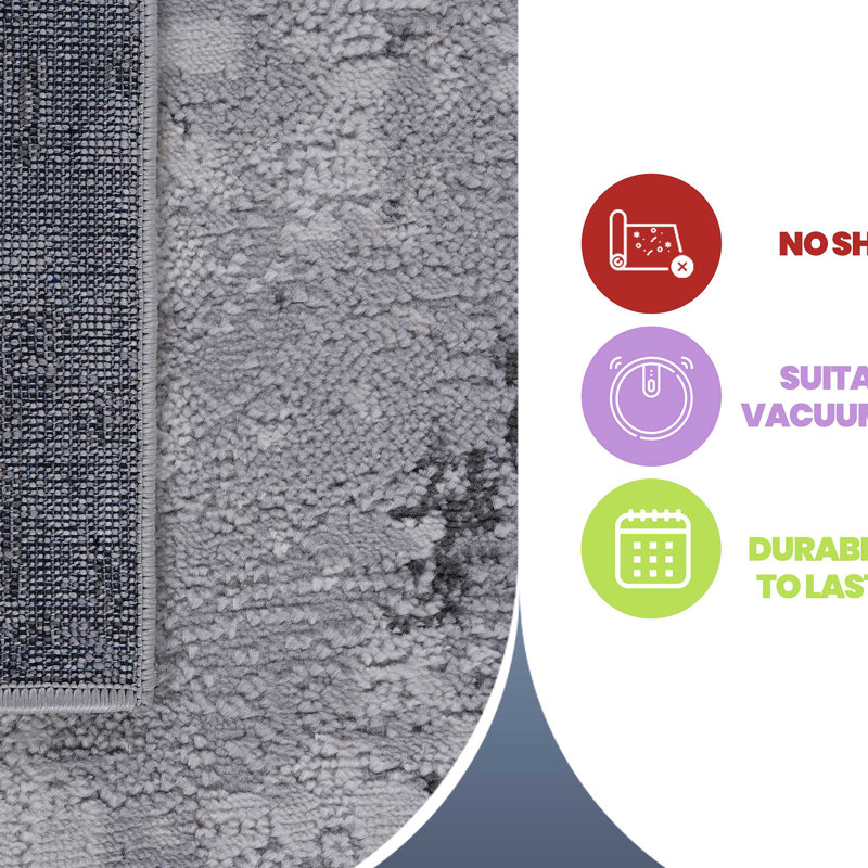 Collection Sand Abstract Area Rug, Rectangle 6'7" x 7'9"