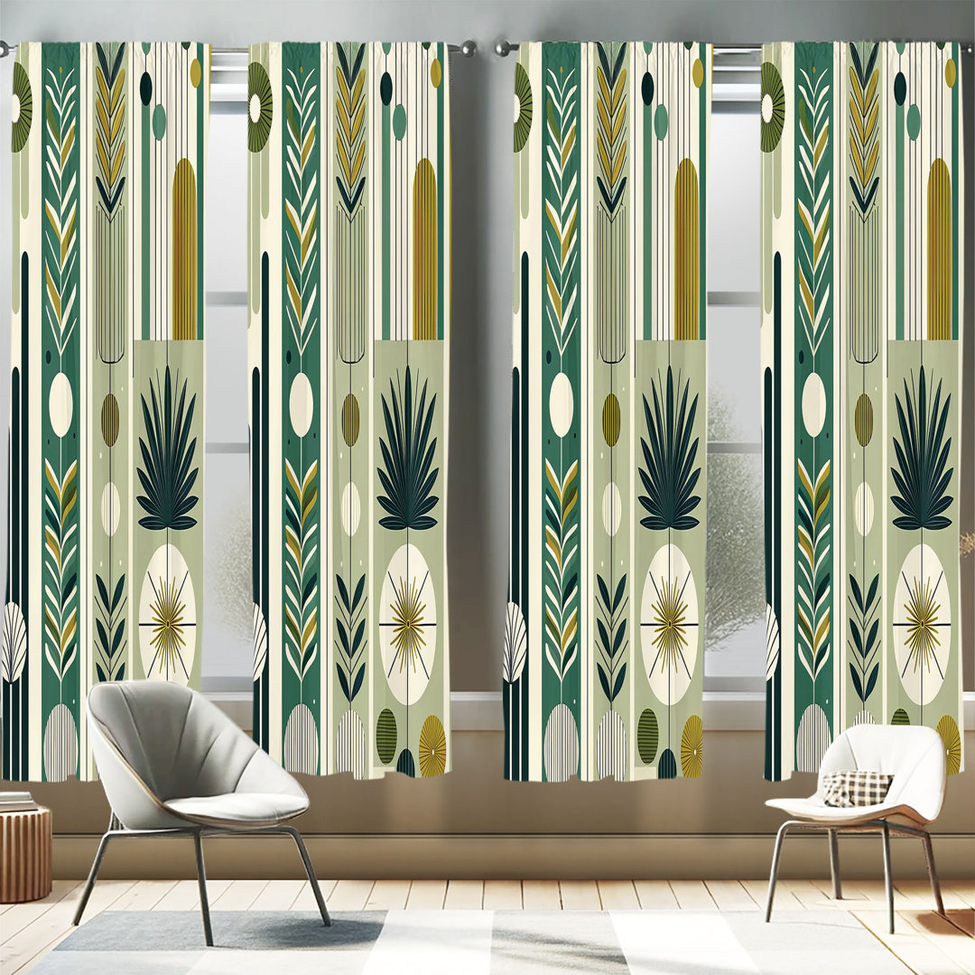 Deshaunda Microfiber Semi Sheer Curtain East Urban Home Size per 