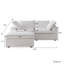 Canapé 80 po avec repose-pieds Kenda-1509333602