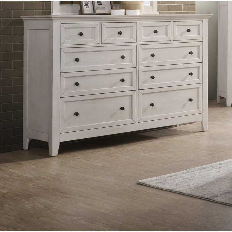 Jacon 10-Drawer Dresser, White