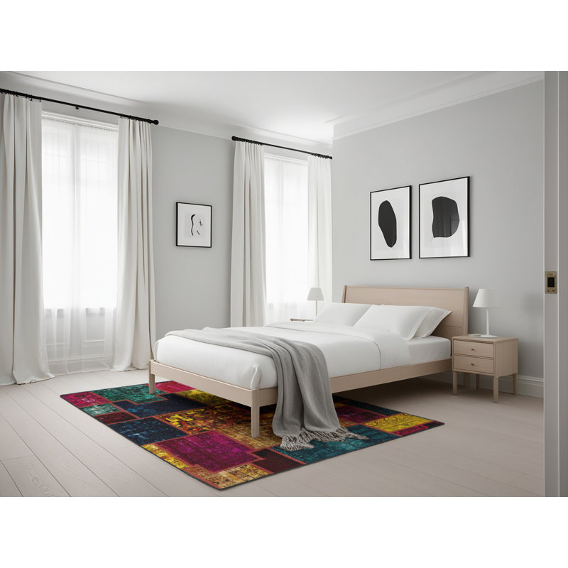 Abstract Indoor Rug, Rectangle 5' x 7'