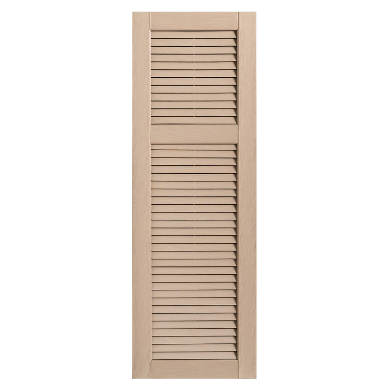 Paire de volets à persienne droite, Grès, 16 po, 56 po